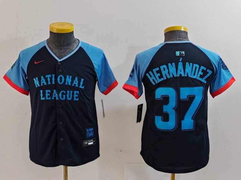 Youth Los Angeles Dodgers #37 Teoscar Hernandez Navy 2024 All Star Limited Stitched Jersey,We sell and wholesale Youth Los Angeles Dodgers #37 Teoscar Hernandez Navy 2024 All Star Limited Stitched Jersey on line form chian!
